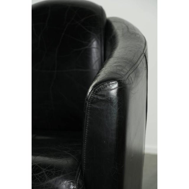 Black Cowhide Aviator Armchairs, Set of 2 For Sale - Image 12 of 14