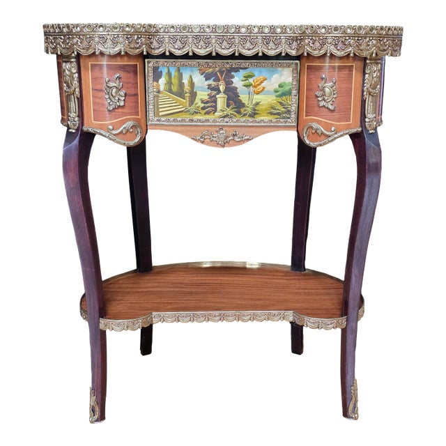 Mid-Century Louis XV Style End Table For Sale