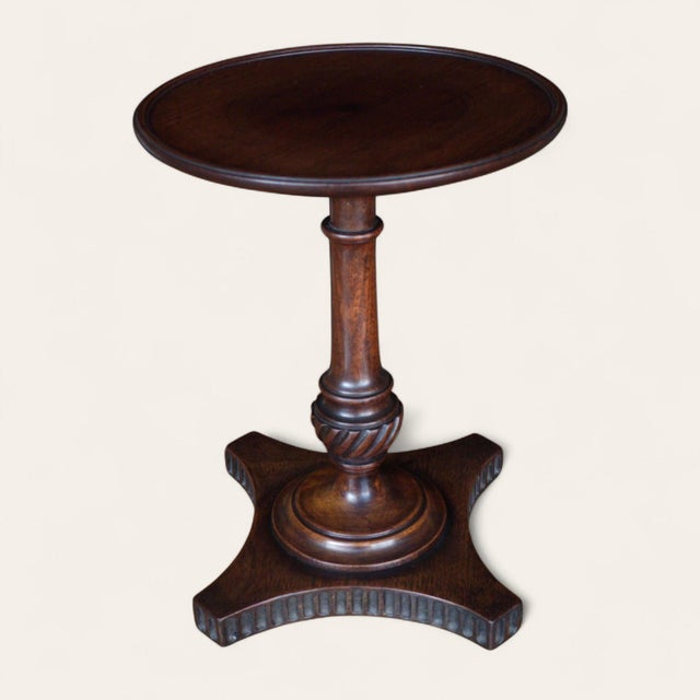 Early 19th Century English Mahogany Table-Top Stands, Near Pair For Sale In New York - Image 6 of 9