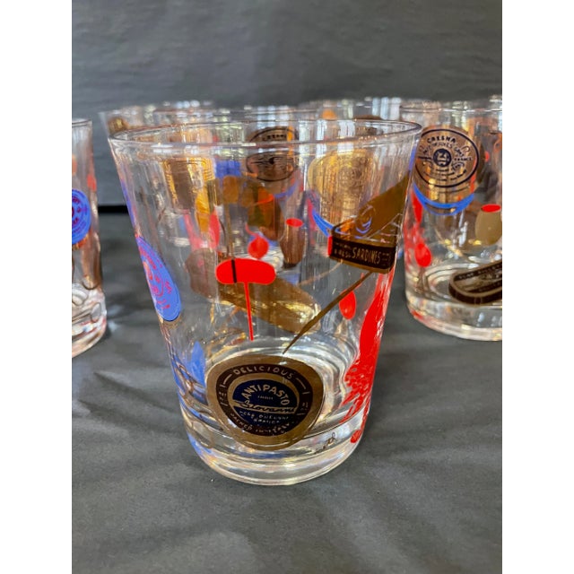 1950s 1950s Designer Meth Vintage Highball Glasses- Set of 8 For Sale - Image 5 of 6