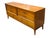 Vintage Mid-Century Modern Walnut 7-Drawer Lowboy Dresser by Dixie Furniture – 1960s MCM Long Dresser With Sculptural Hardware & Tapered Legs For Sale - Image 6 of 14