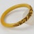 Art Deco Art Deco Celluloid Bracelet Bangle with Carved Ivy Leaves For Sale - Image 3 of 8