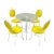 Mid-Century Wrought Iron Bistro Table & Chairs by Syd Leach For Sale