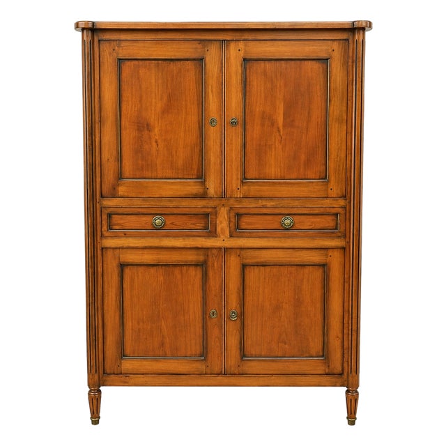 Louis XVI Style Sideboard with Brass Hardware, 1940s For Sale