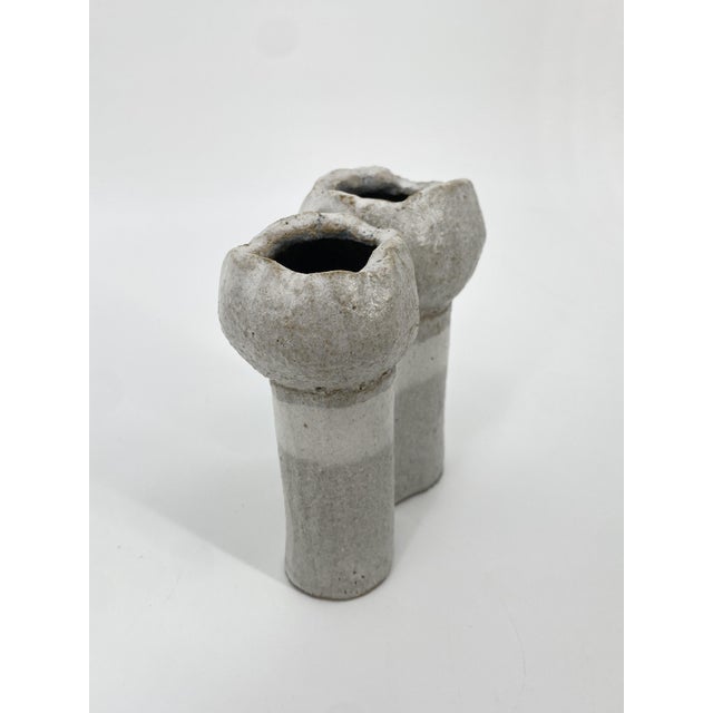 Double Vase/Art Object in Glazed Ceramics by Gisbert & Barbara Haberland, Germany, 1970s For Sale - Image 11 of 15