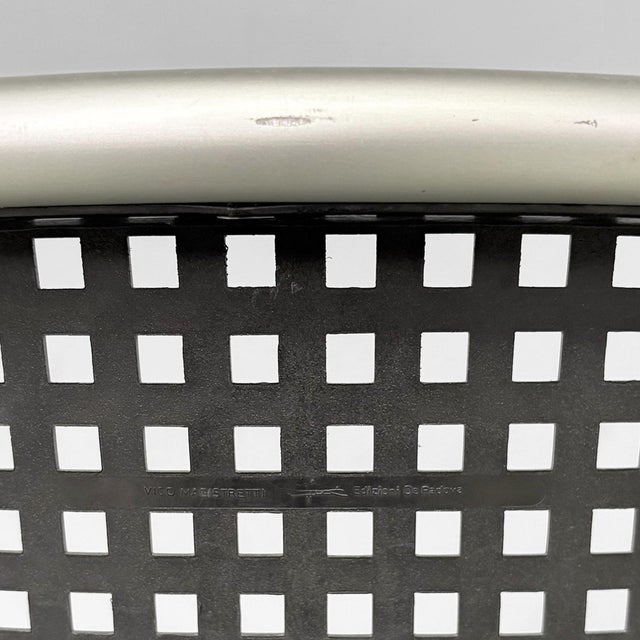 Italian Modern Chairs in Silver by Vico Magistretti for De Padova, 1980s, Set of 4 For Sale - Image 13 of 18