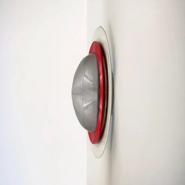 Sat 50 Flush Mount by Gigante Boccato and Zambusi for Luci Milano, 1980s For Sale - Image 9 of 11