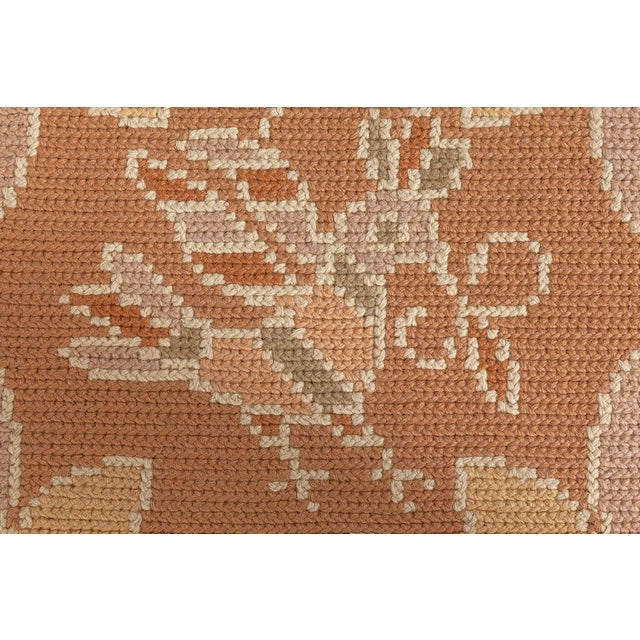 Extra Large 1940s Portuguese Needlework Botanic Rug For Sale - Image 9 of 10