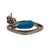 Estate 18KW Turquoise Drop Floating Diamond Earrings. These beautiful hand fabricated drop earrings are hand crafted in 18...