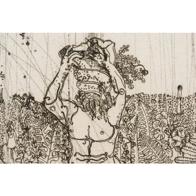 1960s Viintage "Tivoli" by Urban 19/50 1969 Engraving For Sale - Image 5 of 11