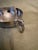 Late 20th Century Silver Hammered Bowl With Decorative Elephant Handles For Sale - Image 4 of 6