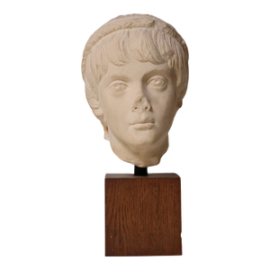 20th Century French Marble Sculpture (Child Portrait Bust)