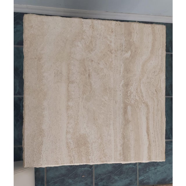 Stone Late 20th Century Italian Marble Coffee Tables With Chiseled Edge - Set of 2 For Sale - Image 7 of 9