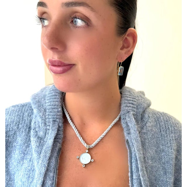 Contemporary Nike Blue Cord Necklace For Sale - Image 3 of 3