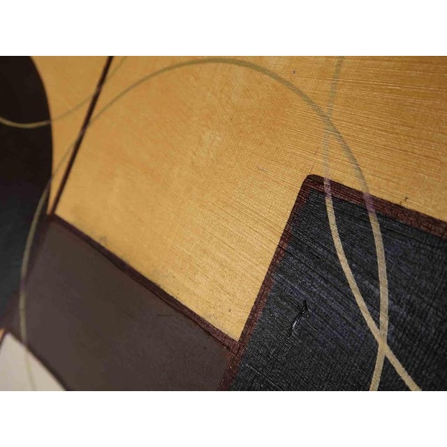 This one-of-a-kind painting by Anna Maria Caboni presents a refined geometric abstraction defined by balance, rhythm, and...