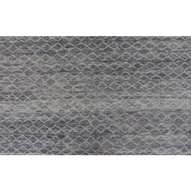 Modern Piled Rug With All-Over Design by Keivan Woven Arts in Gray and Cream 10'1 X 12'0 For Sale - Image 4 of 12