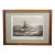 Antique Otis S Weber Signed Nautical Maritime Choppy Seas Clipper Ship Etching For Sale