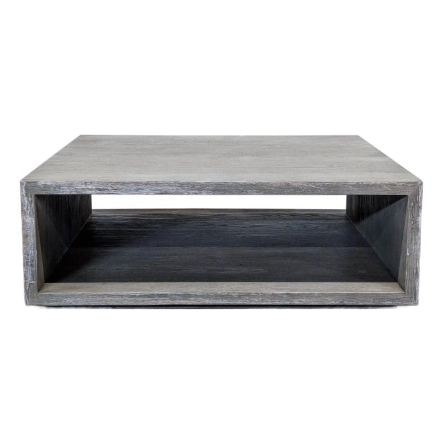 Restoration Hardware Square Coffee Table For Sale