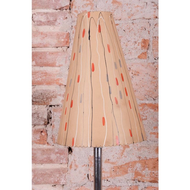 Metal Bauhaus Floor Lamp in Tubular Chrome-Plated Steel, Czech, 1940s For Sale - Image 7 of 14