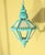 Verdigris Vintage Verdigris Patina Lantern – Art Glass Hanging Chandelier/ Pendant For Sale - Image 8 of 16