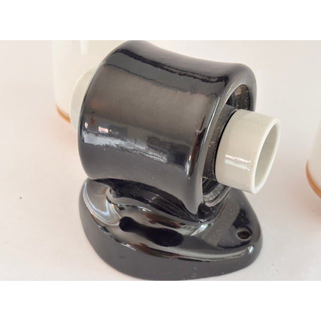 1950s Model 6066 Sconce in Ceramic by Wilhelm Wagenfeld for Lindner, 1950s For Sale - Image 5 of 13