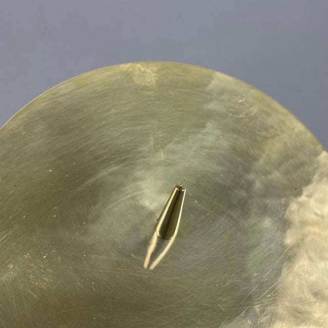 Modernist Brutalist Sculptural Brass Candleholder in the style of Auböck, Austria, 1950s For Sale - Image 9 of 18