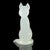 Murano Vintage Seguso Murano 1950s Opalescent Alabastro White Italian Art Glass Mid Century Cat Kitten Sculpture For Sale - Image 4 of 10