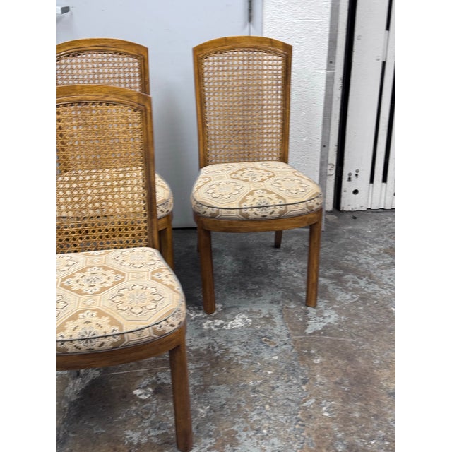 Drexel Heritage Accolade Collection Cane Back Dining Side Chairs, Set of Four For Sale - Image 11 of 12