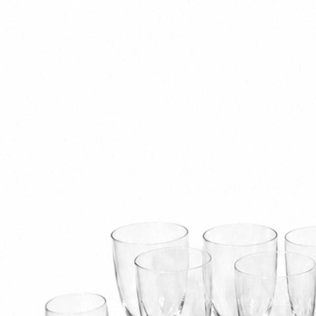 Glass and Crystal - Glassware service. 20th century Europe; made of glass with acid-etched decoration. Comprising: 10...