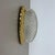 Gold Tone Glass Wall Light attributed to Glashütte Limburg, 1970s For Sale - Image 6 of 17