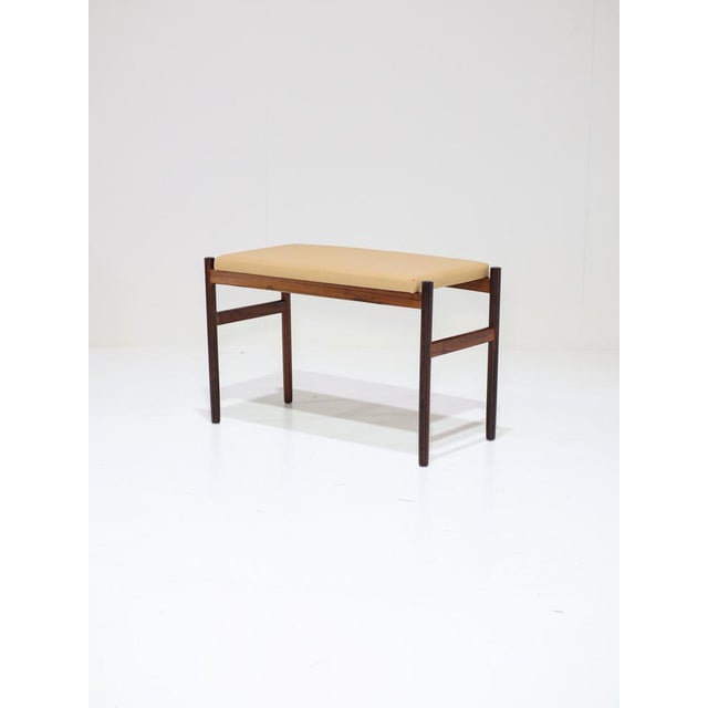 Bench Stool in Rosewood and Leather from Spøttrup, 1960s For Sale - Image 11 of 11