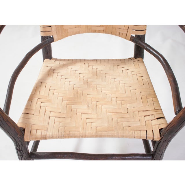 Pair Vintage Old Hickory Barrel Chair Style Andrew Jackson For Sale - Image 12 of 18