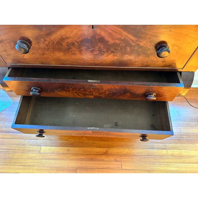 Wood 19th Century Chest of Drawers With Secretary Desk For Sale - Image 7 of 13