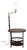 Vintage Preferred Stock Mid Century Wood Floor Lamp End Table Magazine Rack Comb For Sale