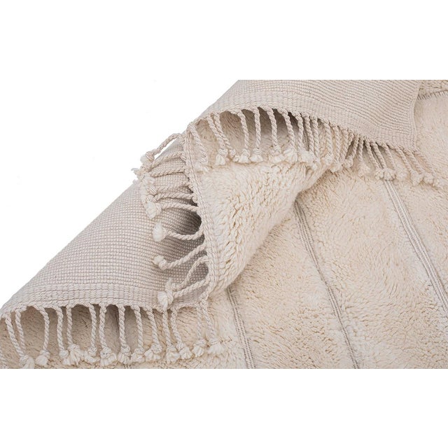 Contemporary Large Hand-Knotted Wool Rug by Azele Studio For Sale - Image 3 of 11