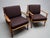 Baumritter Mid Century Modern Viko Baumritter Danish Style Lounge Chairs W/ 3 Cushion Sets For Sale - Image 4 of 10