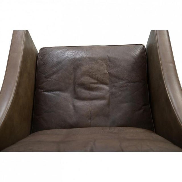 Model 2207 Lounge Chair in Patinated Leather by Børge Mogensen, 1970s For Sale - Image 4 of 18