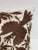 Brown Crewel Work Hand Embroidered Brown Birds Toss Pillow -2 For Sale - Image 8 of 11