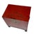 Chinese Antique Chinese Raised Red Tansu Box With Brass Butterfly Hardware For Sale - Image 3 of 12