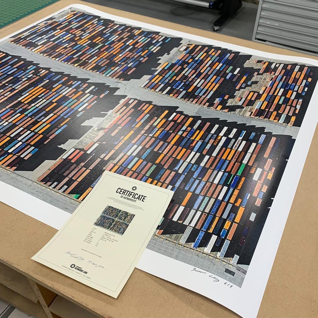 Contemporary "AV_Harbour_001" Size A, Limited Edition Fine Art Photograph Print by Bernhard Lang For Sale - Image 3 of 8