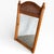 Large Antique English Rustic Pine Farmhouse Wall Mirror with Arched Wicker Panel For Sale - Image 5 of 10