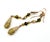 2000 - 2009 Chanel Vintage Gold Plated CC Golden Brown Gemstone Tear Drop Long Earrings, A Pair For Sale - Image 5 of 7
