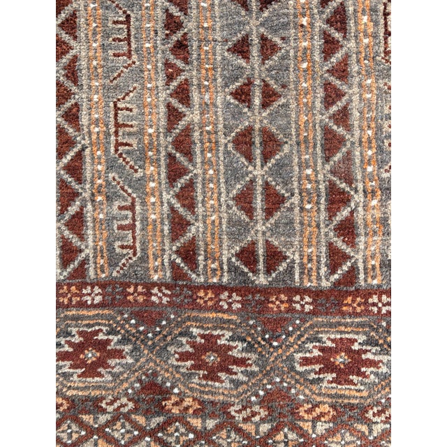 Hand-Woven Turkmen Rug, 1950s For Sale - Image 4 of 13