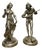 Belle Époque Silvered Bronze Sculptures from Adrien Etienne Gaudez, 1890s, Set of 2 For Sale