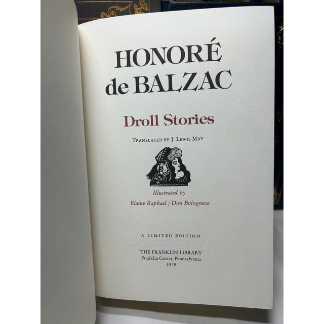 Animal Skin 1970s Vintage Franklin Library, Collected Stories of the World's Greatest Writers Collection, Leather Books - Set of 18 Books For Sale - Image 7 of 12