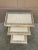Italian Greek Key Nesting Tables in Aged Silver Leaf & Gilt, Set of Three For Sale In South Bend - Image 6 of 13