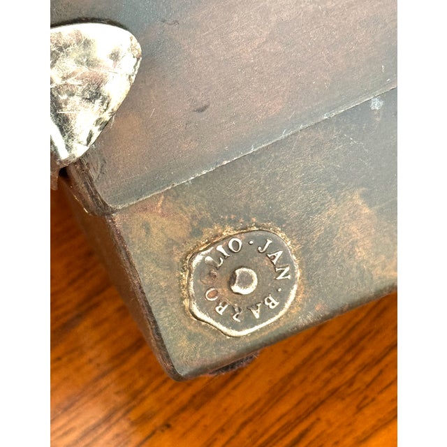 Metal Jan Barboglio Collectible St. Nicholas Santa Claus Box For Sale - Image 7 of 8