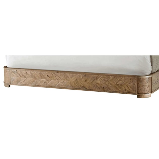 Modern Chevron California King Bed For Sale - Image 4 of 5