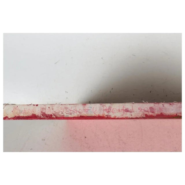 "Rojo #6" by Elena Osterwalder Color-Field Oil Painting For Sale In Los Angeles - Image 6 of 8