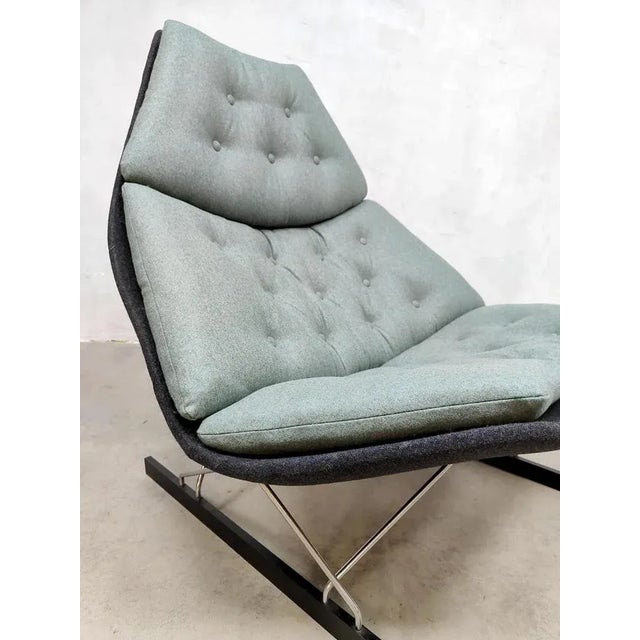 Vintage Dutch Sledge Lounge Chair by Geoffrey Harcourt for Artifort For Sale - Image 3 of 6